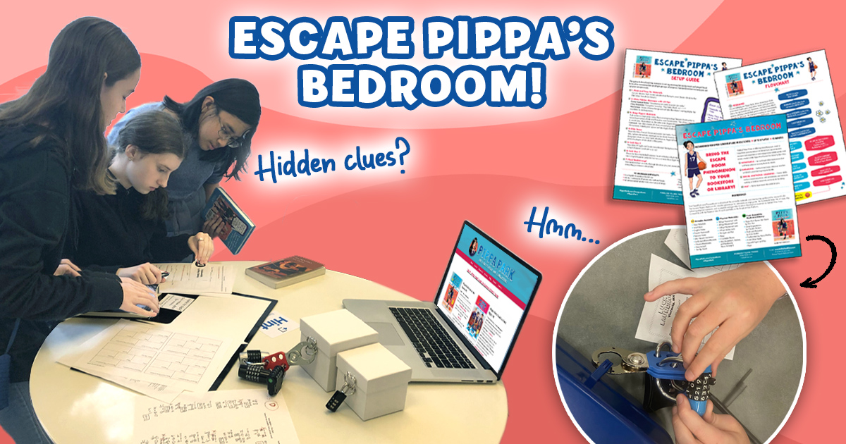 Kids playing the Pippa Park Escape Room Game