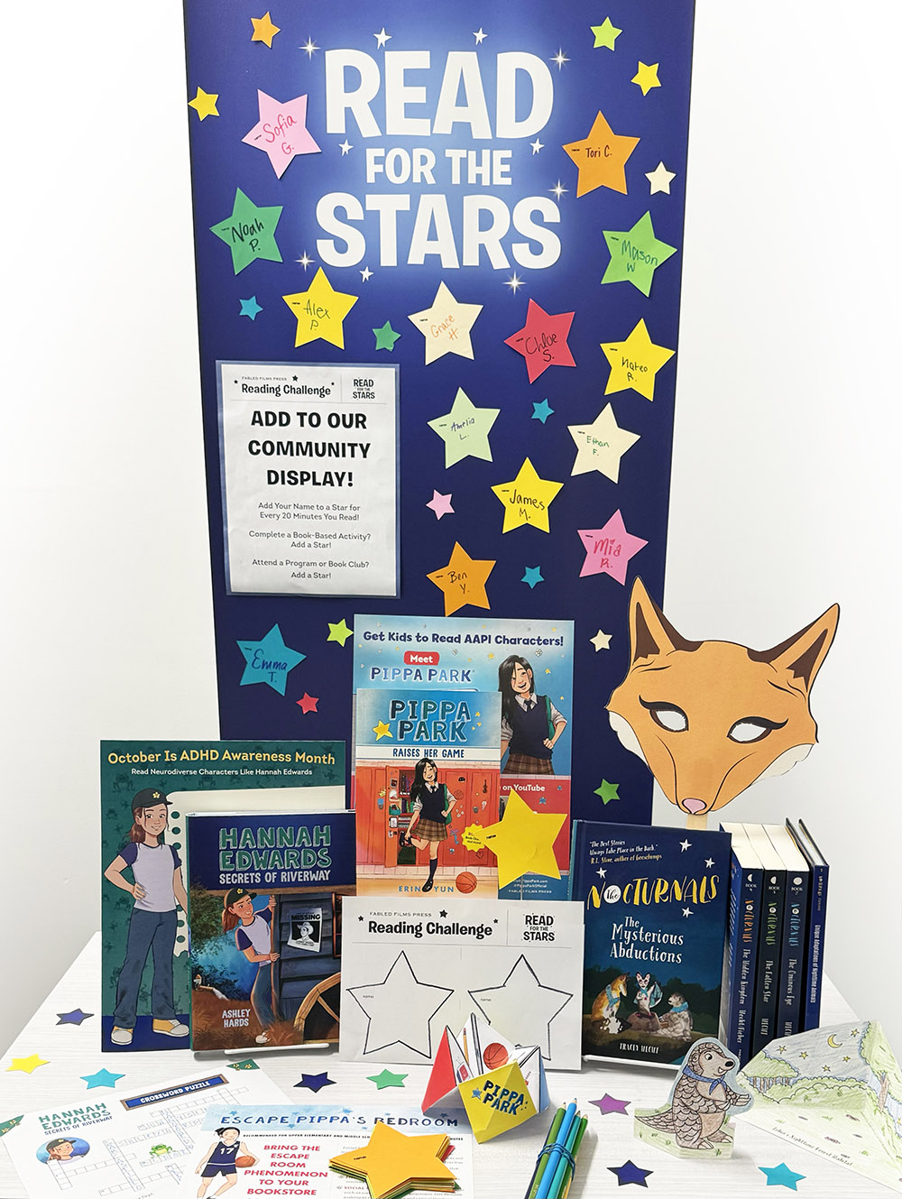 Read for the Stars Mock Up Display